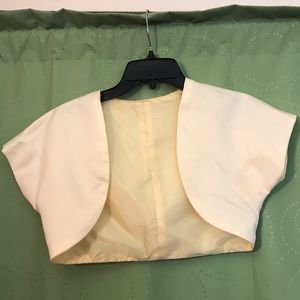 Cream custom Spring Shrug